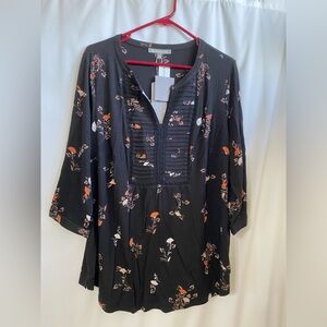 Daniel Rainn Patoke Split Neck Knit Top